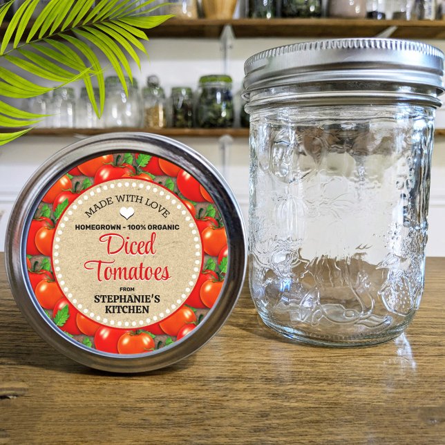 Tomato Canning Jar Label (Creator Uploaded)