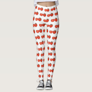 Tomato cartoon illustration leggings