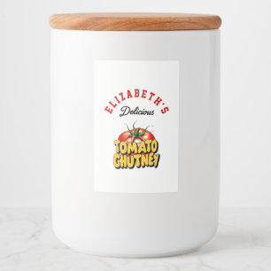 Tomato Chutney Food Label
