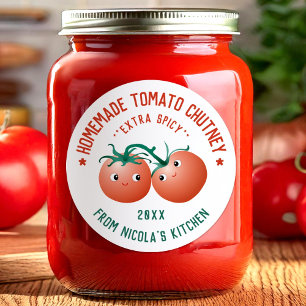 Tomato Chutney Sticker for kitchen homemade recipe