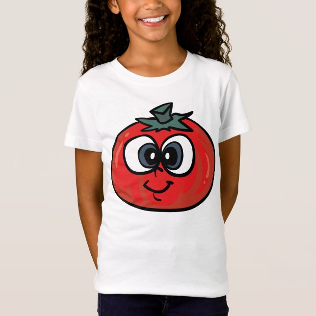Tomato Face Girls T-Shirt (Front)