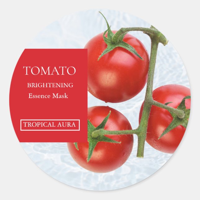 Tomato Facial Mask Label (Front)