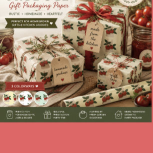 Tomato Garden Kitchen Gift Wrapping Paper