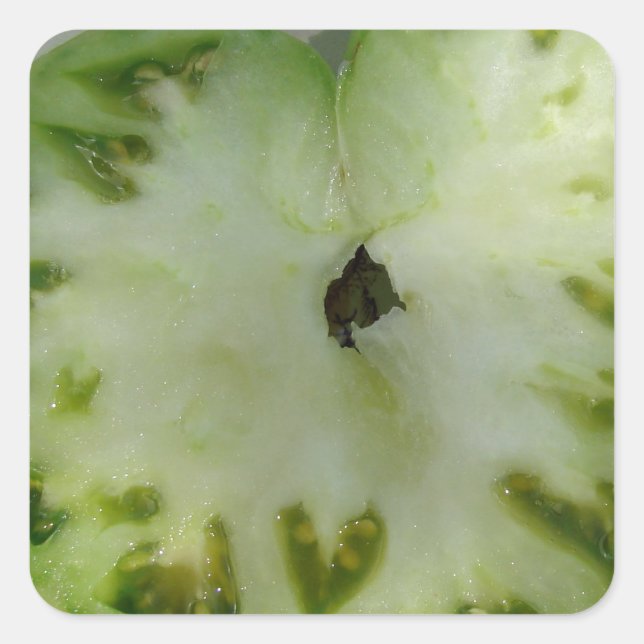 Tomato Hearts Square Sticker (Front)