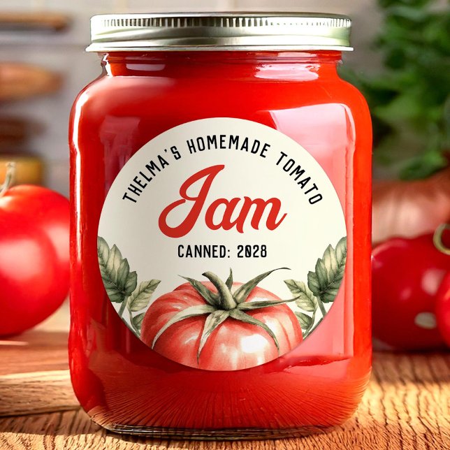 Tomato Jam canning sticker (Creator Uploaded)