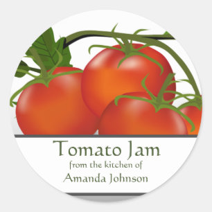 Tomato Jam Classic Round Sticker