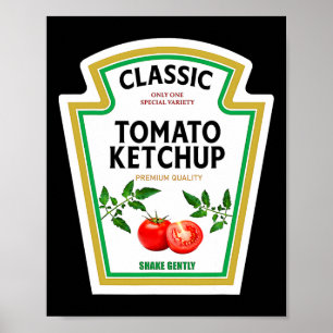 Tomato Ketchup Condiment Costume Halloween Party M Poster