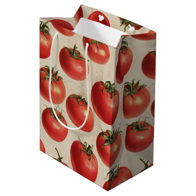 Tomato Medium Gift Bag (Back Angled)