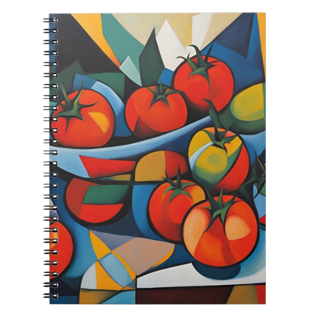Tomato Modern  Art Notebook (Front)
