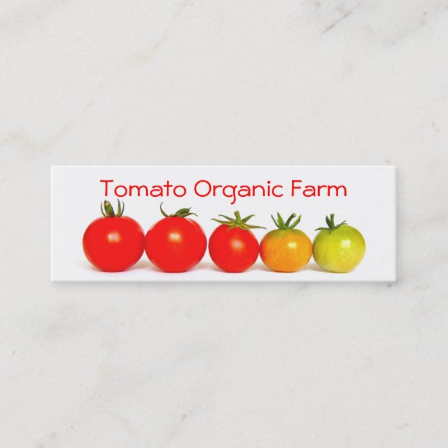 Tomato Organic Farm Mini Business Card (Front)