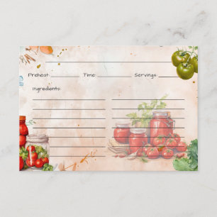 Tomato Paste Recipe Card