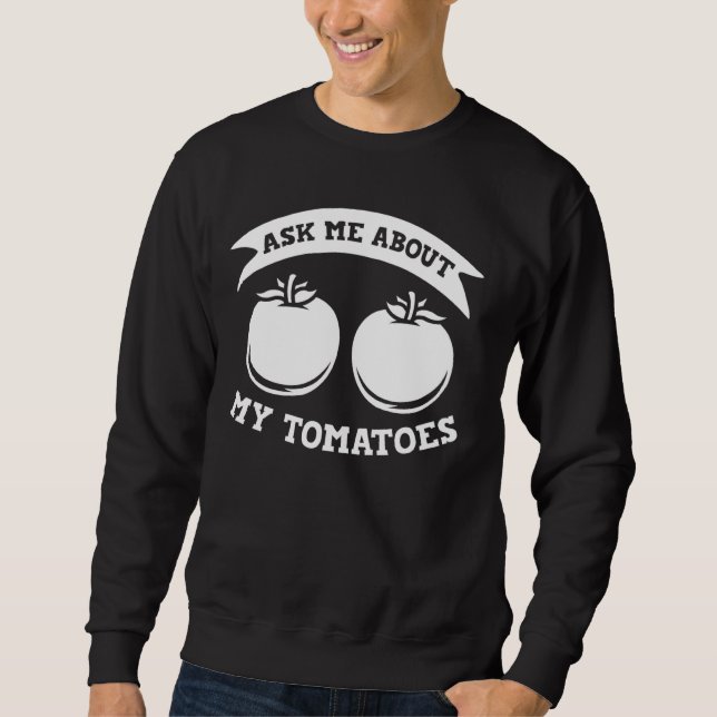 Tomato Plant Garden Vegan Sweatshirt (Front)