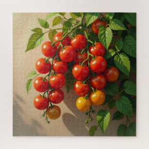Tomato Plant Gardening Themed Summer Vibes Jigsaw Puzzle