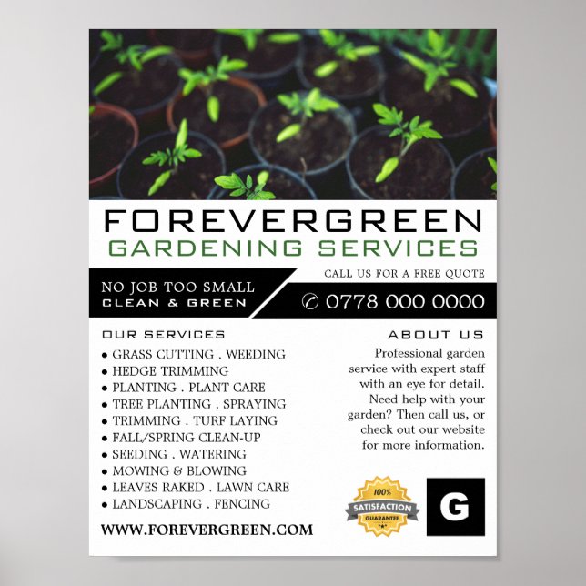 Tomato Plants, Gardening Service, Horticulturist Poster (Front)