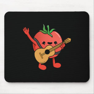 Tomato Playing Guitar Tomato Lover Mouse Pad