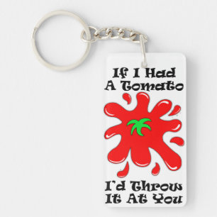 Tomato Rectangle Keychain