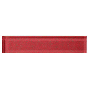 Tomato Red Acrylic Desk Nameplate – Customisable