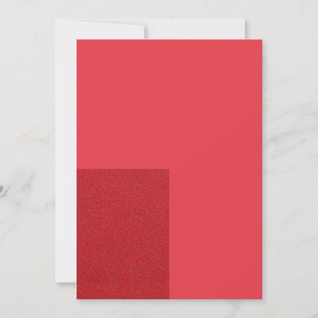 Tomato Red Bottom Block Card – Customisable (Front)