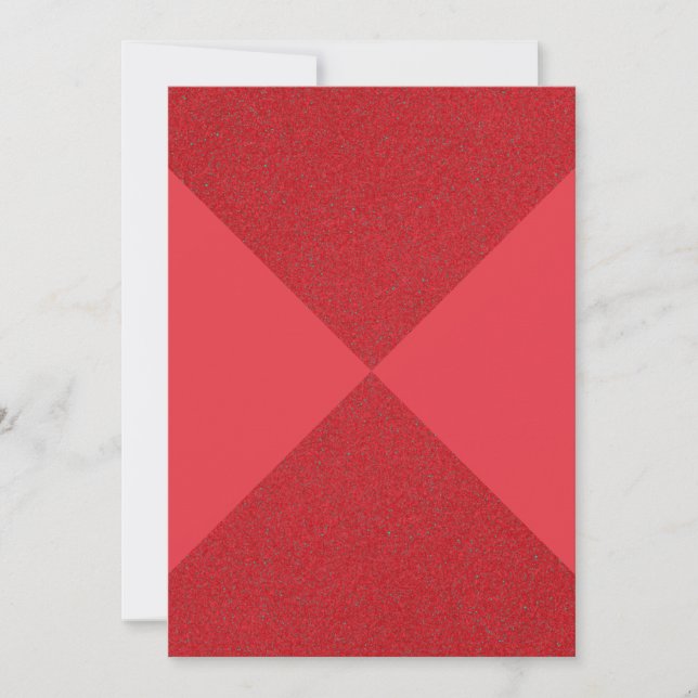 Tomato Red Cross Diamond Card – Customisable (Front)