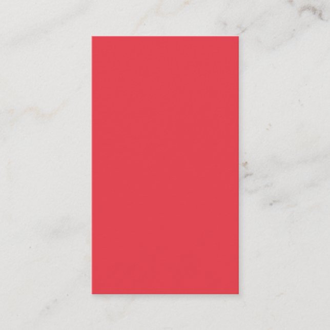Tomato Red Custom Business Card – Customisable (Front)