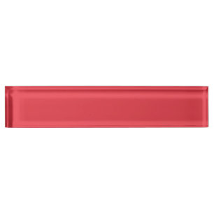 Tomato Red Custom Desk Nameplate