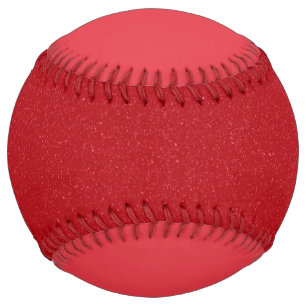 Tomato Red Custom Softball with Noise Texture