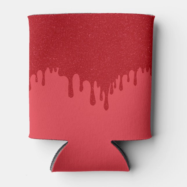 Tomato Red Drip Can Cooler – Customisable (Front)