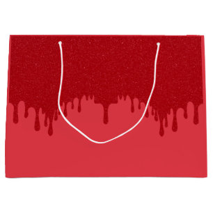 Tomato Red Drip Custom Gift Bag