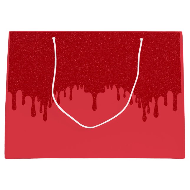 Tomato Red Drip Custom Gift Bag (Front)