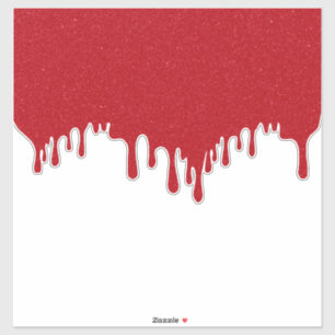 Tomato Red Drip Custom Vinyl Sticker