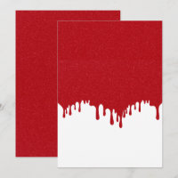 Tomato Red Drip Customisable Save the Date