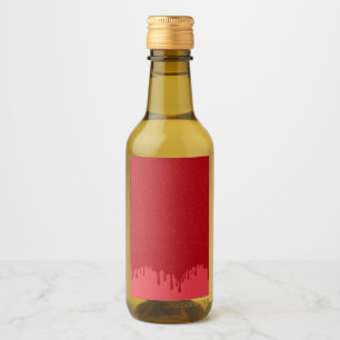 Tomato Red Drip Mini Bottle Labels – Customisable