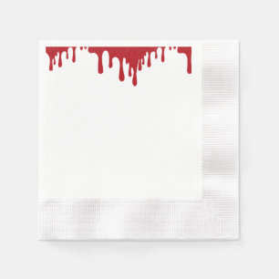 Tomato Red Drip Party Paper Napkin – Customisable