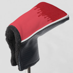 Tomato-Red Drip Putter Head Cover – Customisable