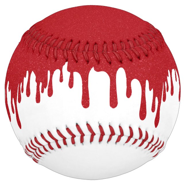 Tomato Red Drip Softball - Custom Design (Front)