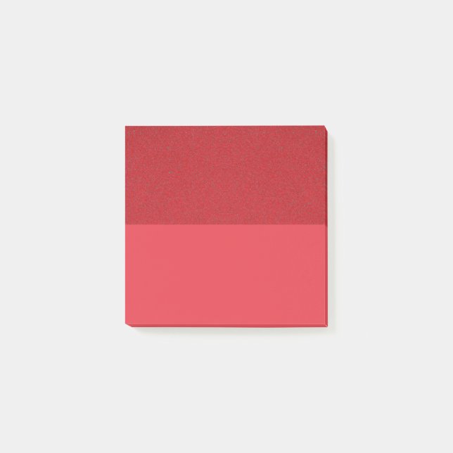Tomato Red Dual-Texture Post-It Notes – Customise (Front)