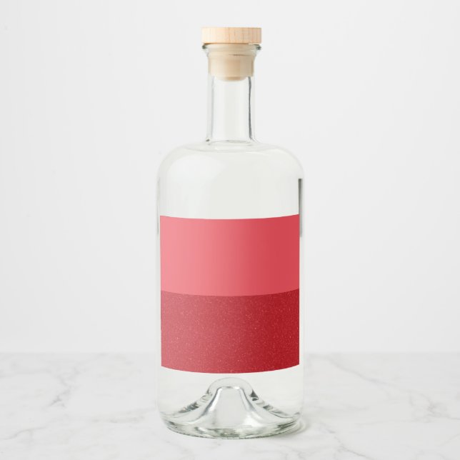 Tomato Red Dual-Tone Liquor Labels – Customisable (Front)