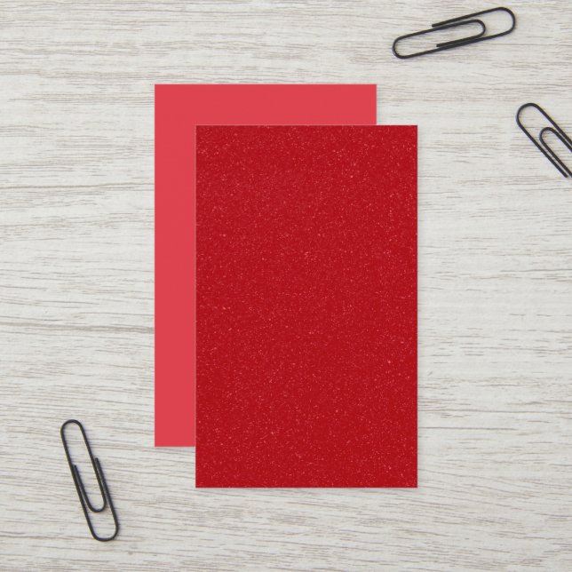 Tomato-Red Duo Business Card, Matte – Customisable Card (Front/Back In Situ)