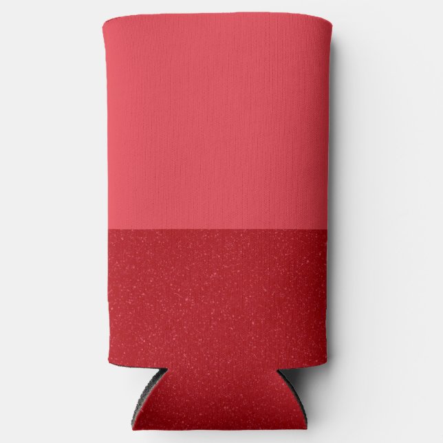 Tomato Red Duo-Tone Customisable Can Cooler (Front)