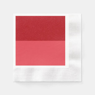 Tomato Red Gradient Cocktail Paper Napkin (Custom)