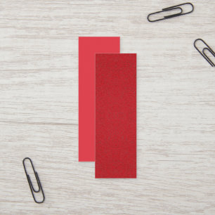 Tomato Red Half-Texture Business Card – Customise