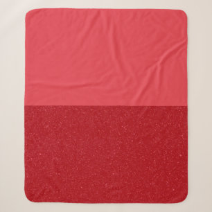 Tomato Red Half-Tone Sherpa Blanket – Customisable