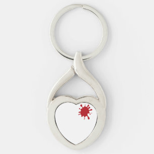 Tomato-Red Heart Keychain Gift – Customisable