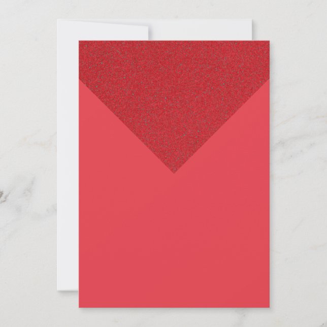 Tomato Red Inverted Triangle Card – Customisable (Front)