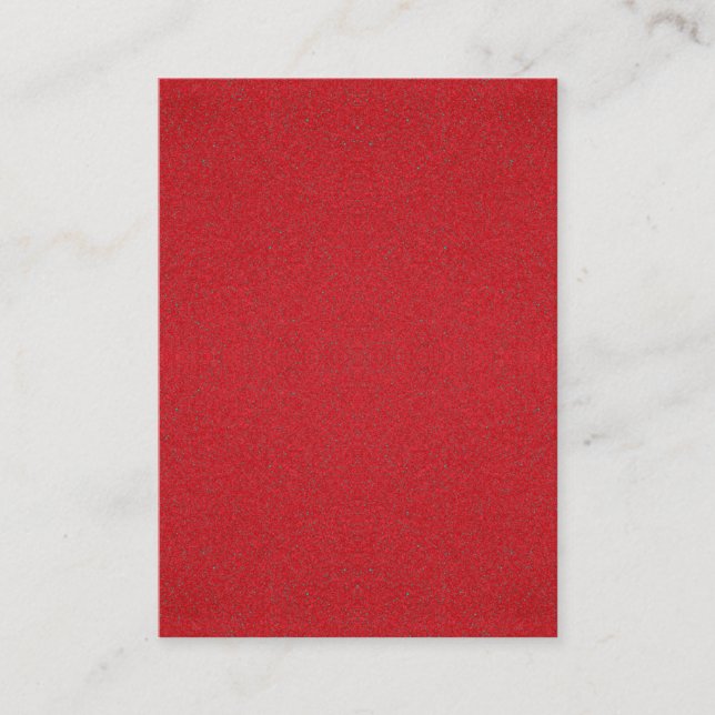 Tomato Red Noise Calling Cards – Customisable (Front)