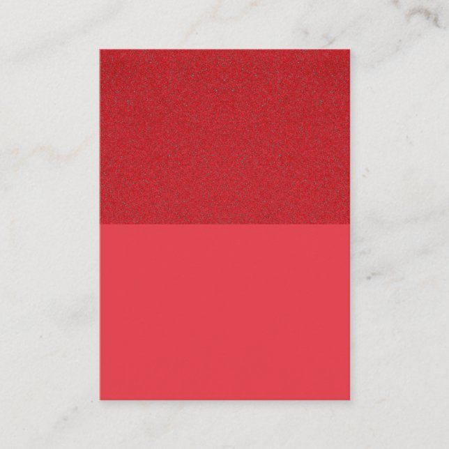Tomato Red Noise Custom Calling Cards (Front)