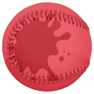 Tomato Red Paint Splash Softball – Customisable