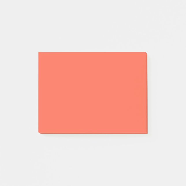 Tomato Red Solid Colour Post-it Notes (Front)