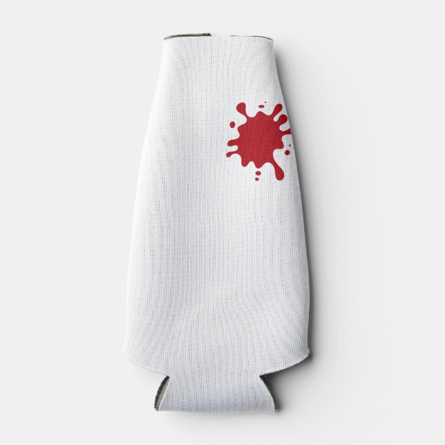 Tomato Red Splash 12-oz Bottle Cooler – Customise (Front)