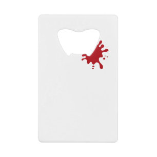 Tomato Red Splash Card Bottle Opener – Customise